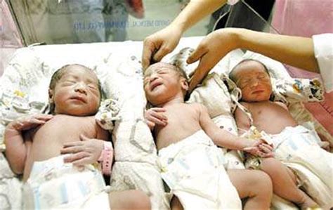 三胞胎宝宝14周彩超图片