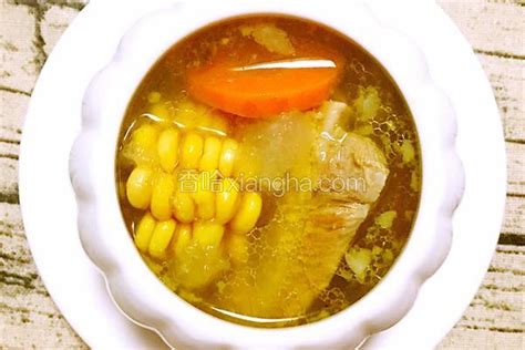 松茸玉米胡萝卜雪豆排骨汤 萝卜松茸排骨汤的做法
