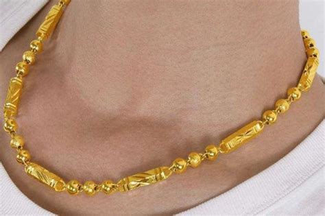 男士佩戴黄金项链一般多少克,黄金项链和手链的扣子不一样