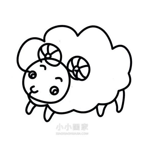 慢羊羊简笔画简单又可爱