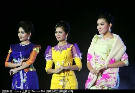 缅甸女人服装图片,缅甸女孩好看吗