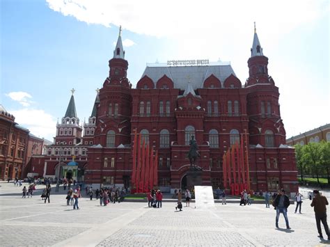 俄罗斯莫斯科红场附近著名建筑，宏伟而缤纷