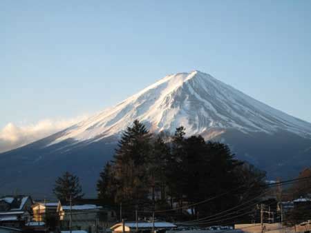 远眺富士山