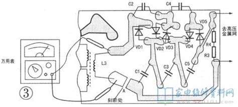 跪求高人指点电子灭蚊拍电路的各个元器件参数与作用