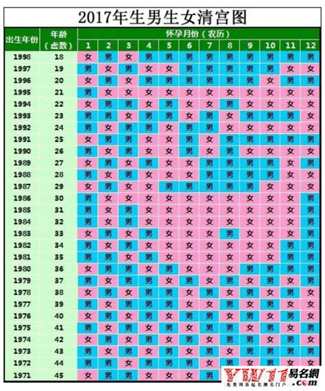生男生女清宫图2024年推算表