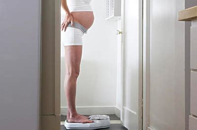孕期体重增长标准表图