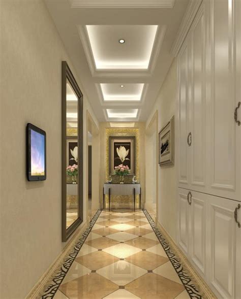 有走廊的房子子走廊怎么装,入户就是长走廊
