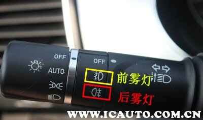 汽車上近光燈,遠光燈,防霧燈都分別是什么樣的圖標