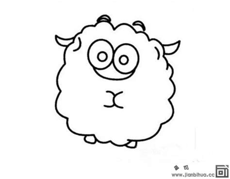 绵羊简笔画简单图片