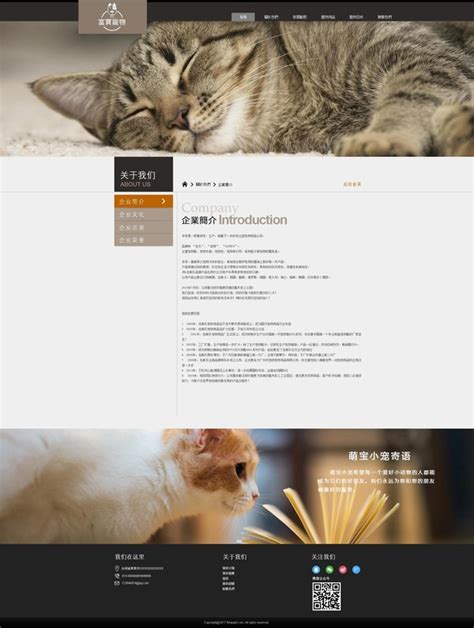 宠物店网页模板图,有宠物店的小程序模板吗