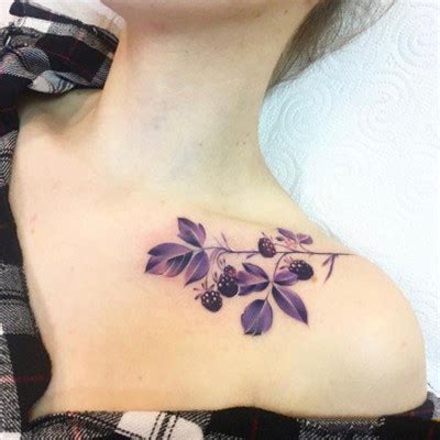 花朵纹身图案女小清新,不同部位的花朵纹身
