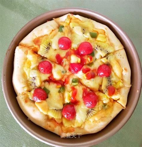 披萨可以做什么水果的,培根水果披萨怎么做